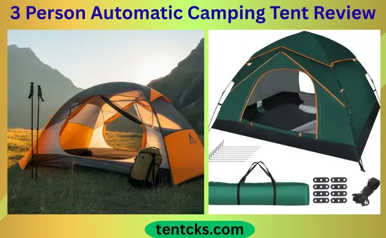 Best 3 person automatic camping tent review