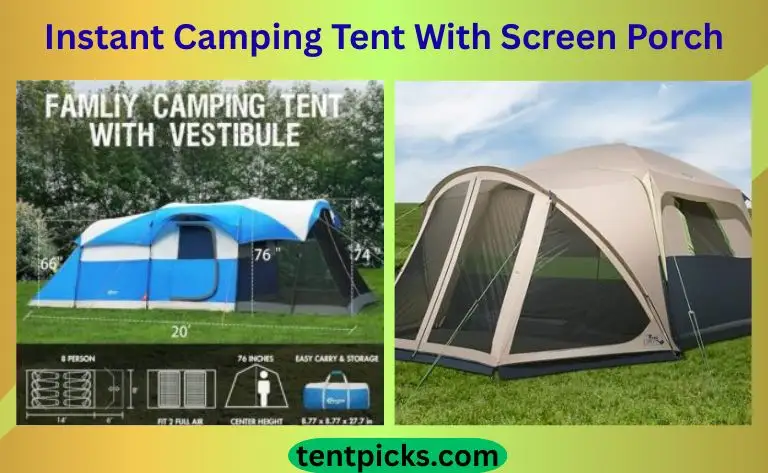 Instant Camping Tent With Screen Porch