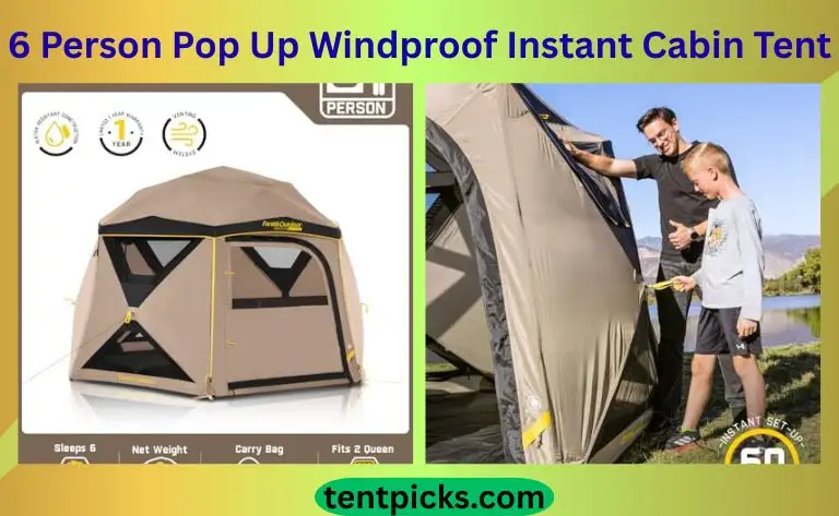 Best 6 Person Pop Up Windproof Instant Cabin Tent Review