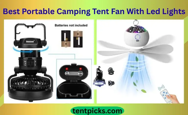 Best Portable Camping Tent Fan With Led Lights