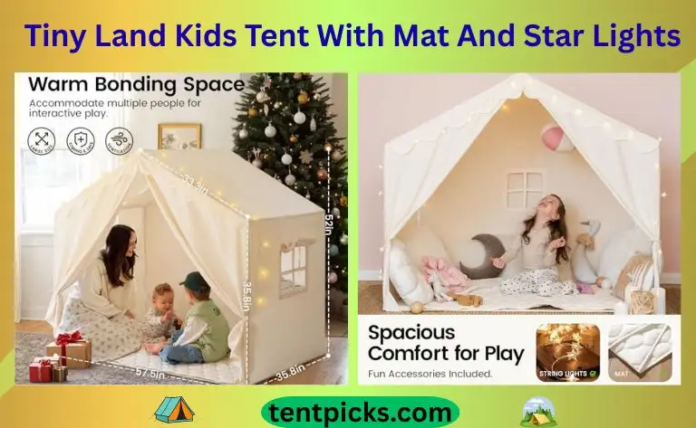 Best Tiny Land Kids Tent With Mat And Star Lights