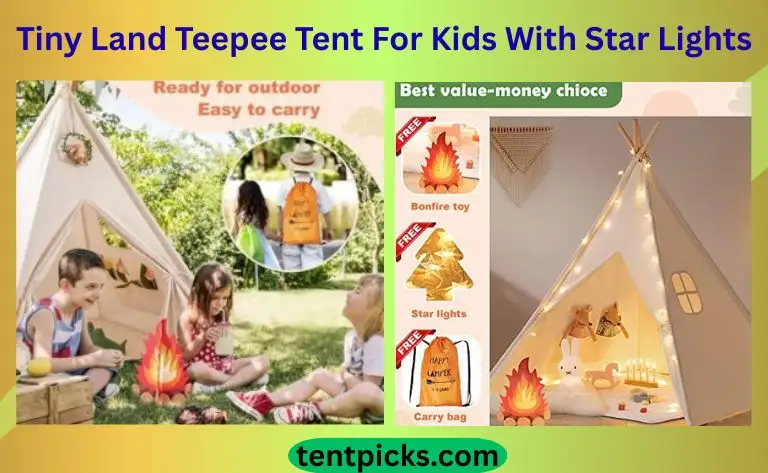 Best Tiny Land Teepee Tent For Kids With Star Light