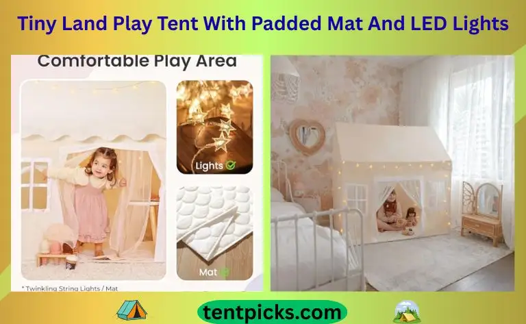 Best Tiny Land Play Tent With Padded Mat And LED Lights