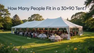 What Is The Capacity Of A 30 By 90 Tent