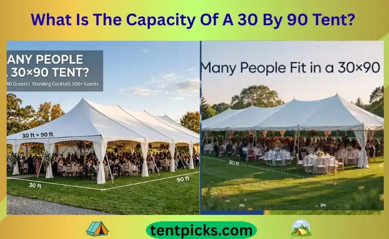 What Is The Capacity Of A 30 By 90 Tent