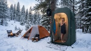 How To Shower While Winter Camping