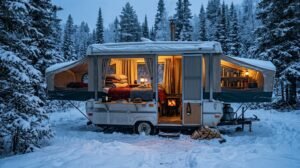 How To Live In A Pop Up Camper In The Winter