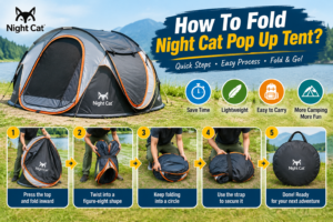 How To Fold Night Cat Pop Up Tent